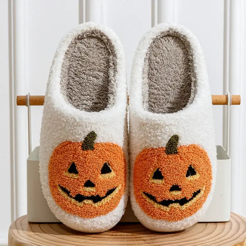 Cute Halloween Pumpkin Slippers