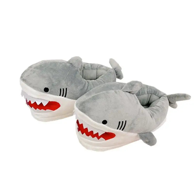 Pantofole in Peluche Calde a Squalo