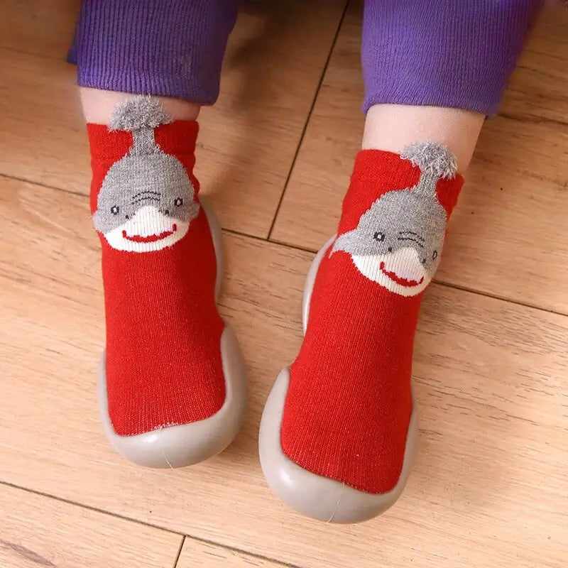Chaussure bebe de marche à motifs d'animaux | ZooSteps