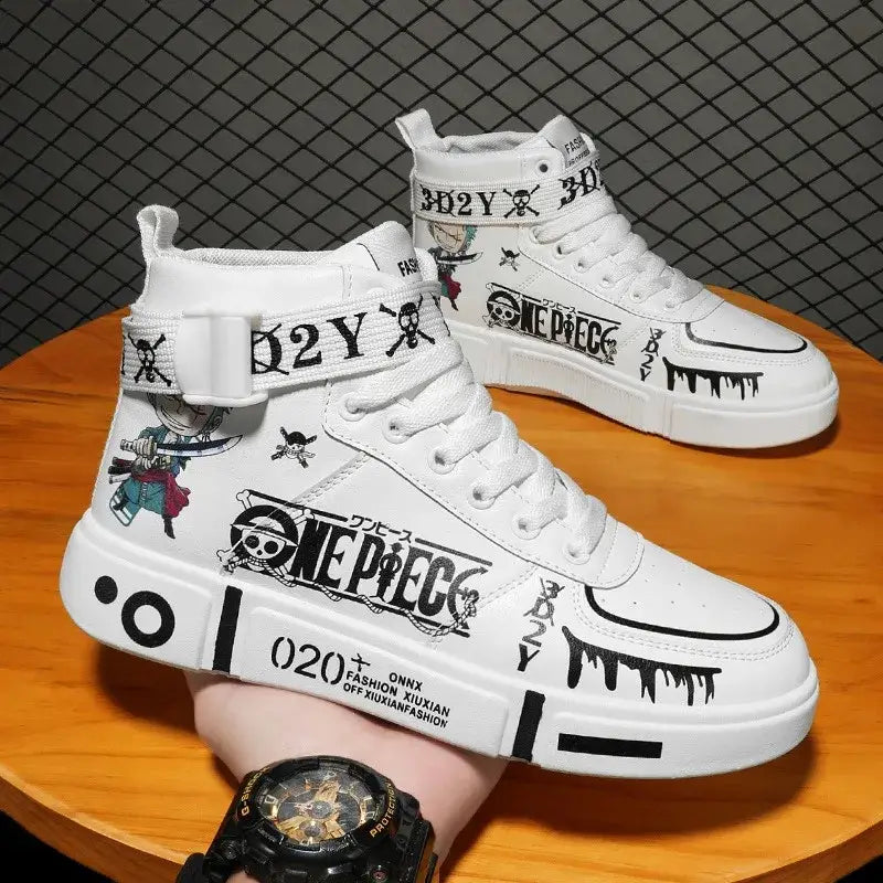 Anime One Piece Luffy Basketball Shoes