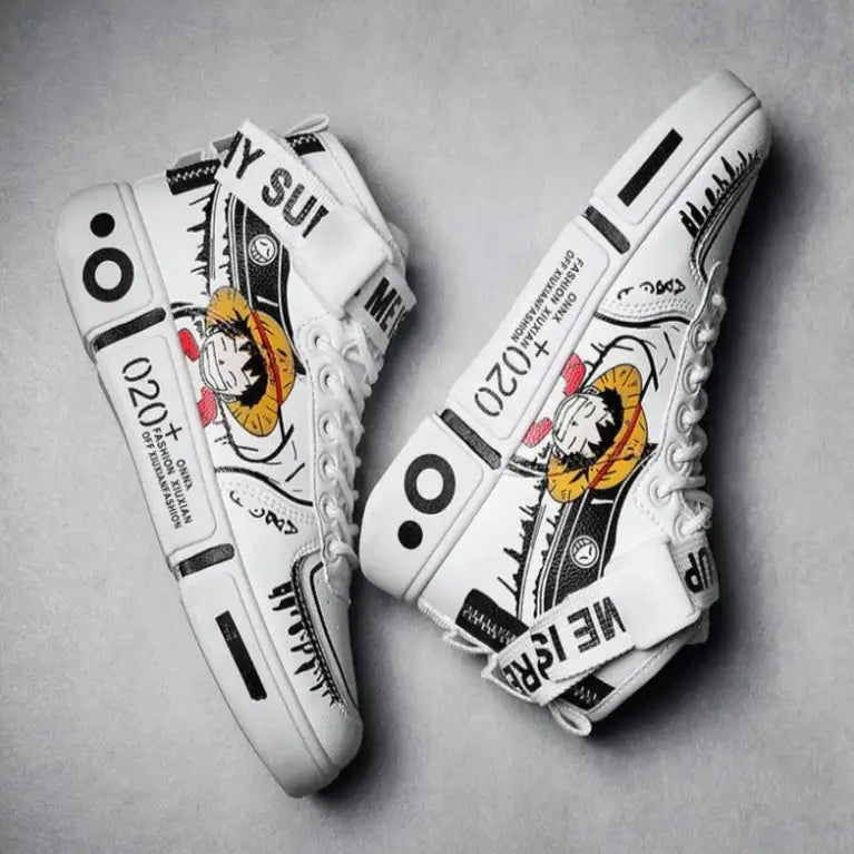 Anime One Piece Luffy Basketball Shoes