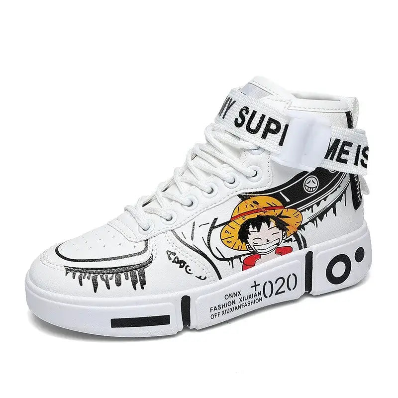 Anime One Piece Luffy Basketball Shoes