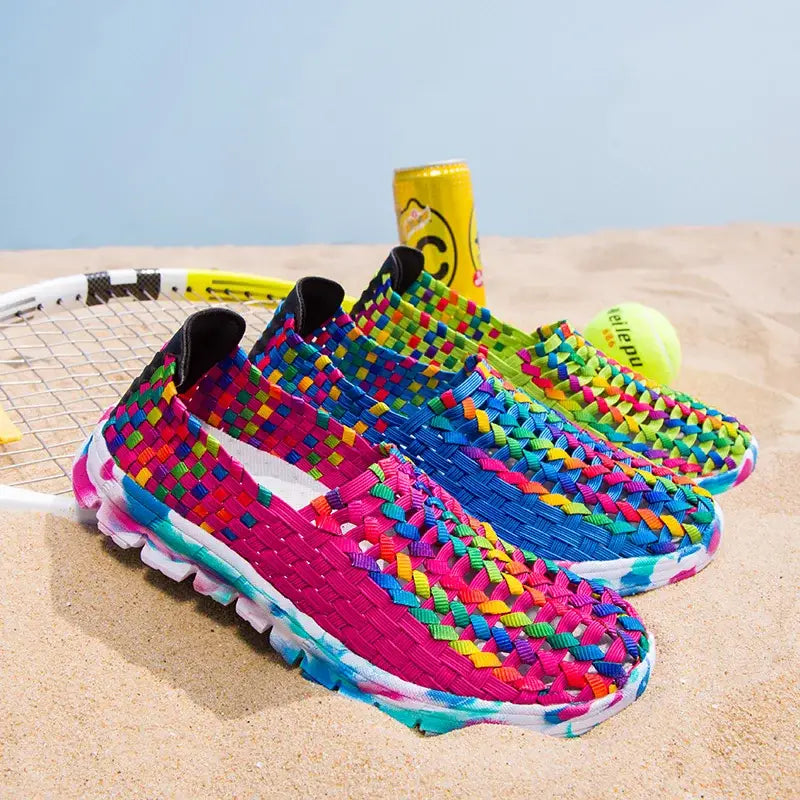 women's braided summer shoes
