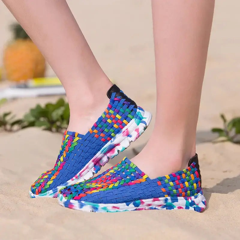 women's braided summer shoes
