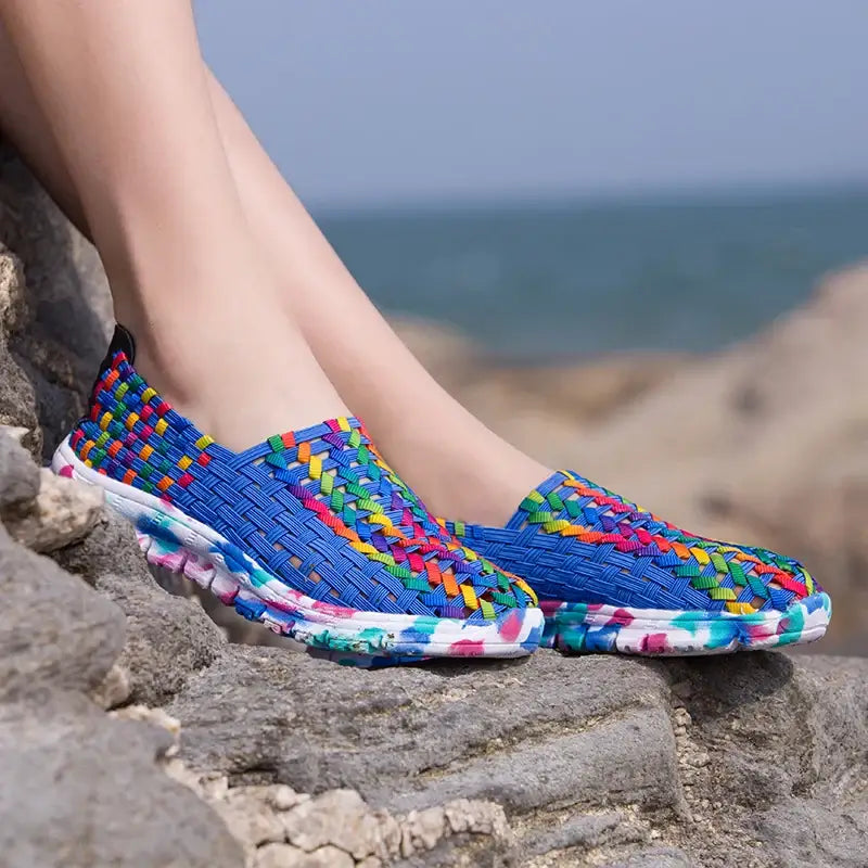 women's braided summer shoes