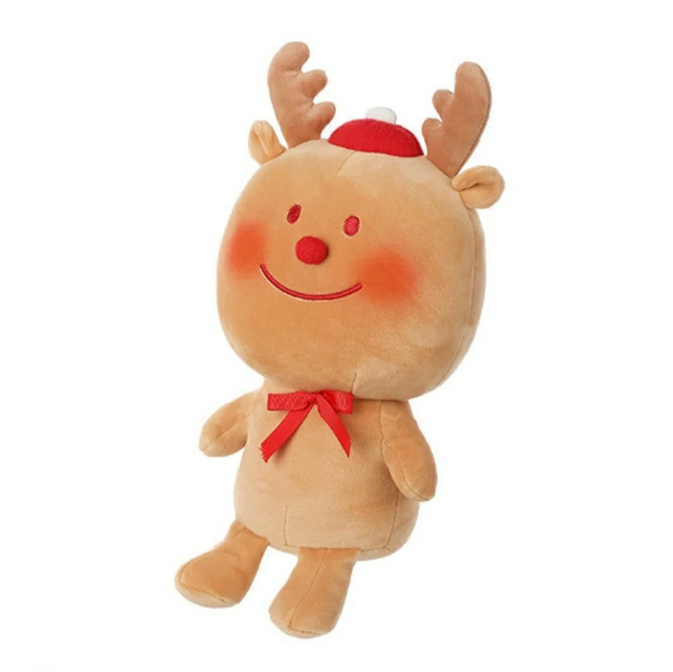 Set di Peluche Festivi Omino di Pan di Zenzero & Igloo (Giocattolo Morbido per le Feste)