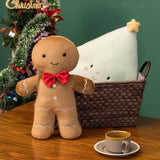 Set di Peluche Festivi Omino di Pan di Zenzero & Igloo (Giocattolo Morbido per le Feste)