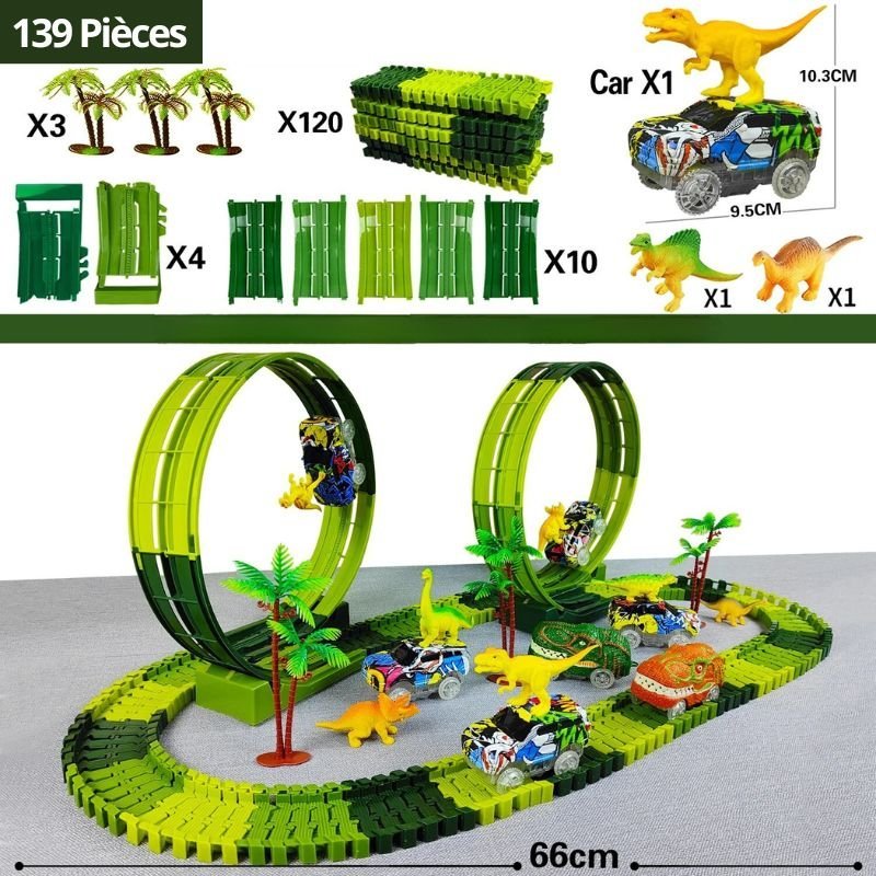 Circuit voiture enfant - DinoFlash™