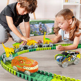 Circuit voiture enfant - Dinosaures