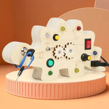 Tableau d'activité Montessori - CircuitDEL™  Dinosaure - Jouet Éducatif et Compact
