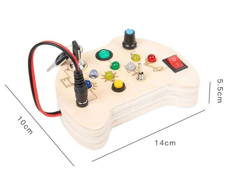Tableau d'activité Montessori - CircuitDEL™  MANETTE DE JEU - Cadeau Ludique et Éducatif