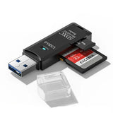 Clé usb 3.0 carte sd noir avec adaptateur carte ultra-rapide boostez cartes mémoire sdhc exceria 32gb et microsd 16gb