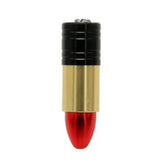 Clé usb en forme de rouge à lèvres métallique avec capuchon noir texturé pour déguisement carnaval et usage pratique