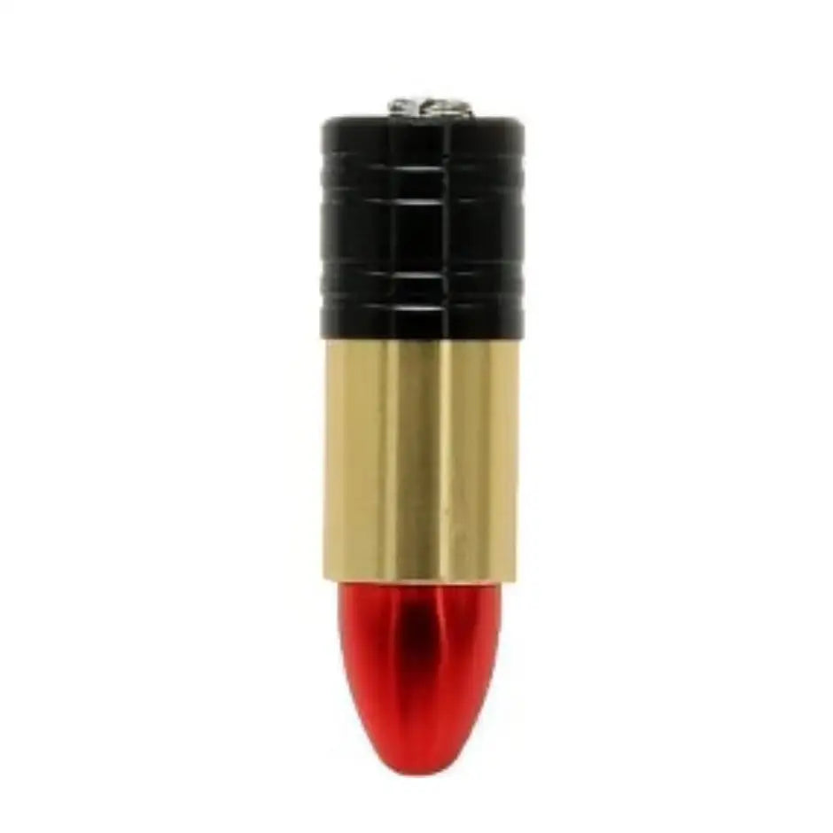 Clé usb en forme de rouge à lèvres métallique avec capuchon noir texturé pour déguisement carnaval et usage pratique