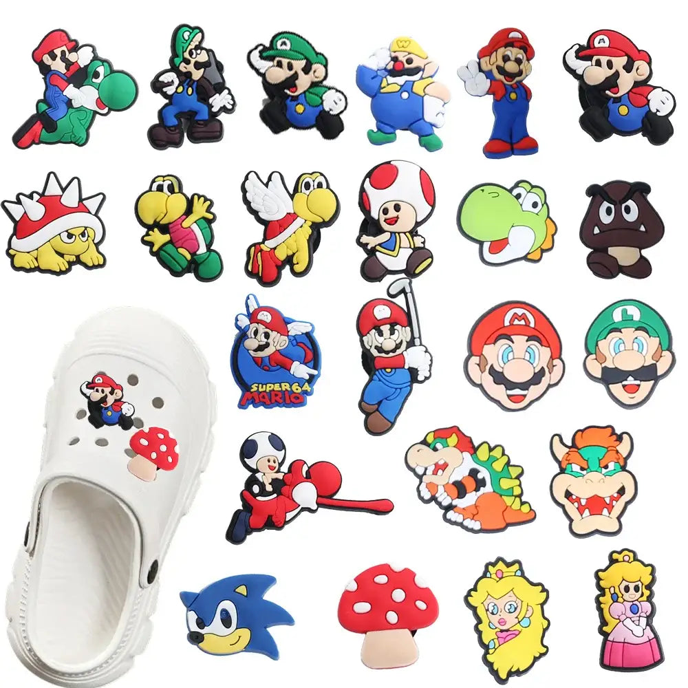 Mario Bros Series Shoe Charms