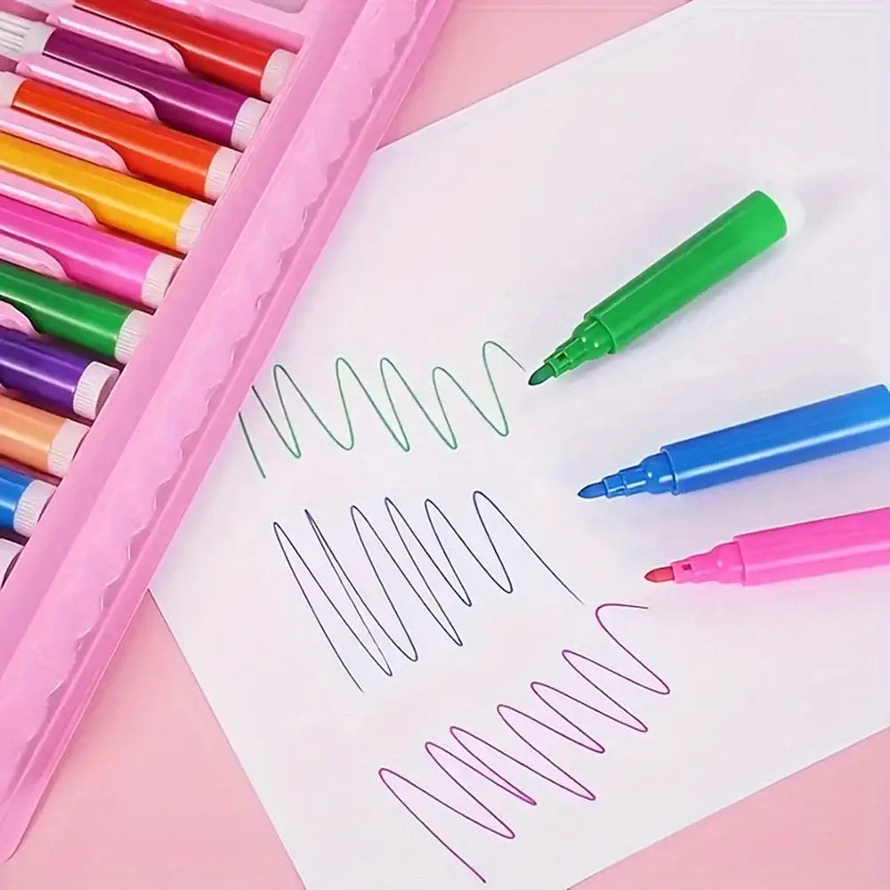 208-Piece Watercolor Felt Tip Pen Drawing Set