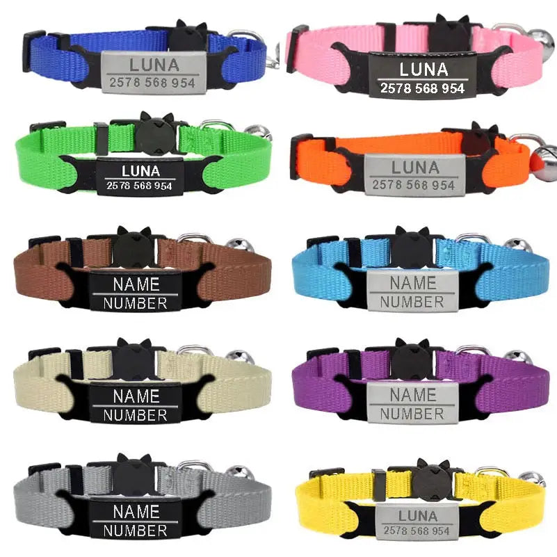 Customizable Engravable Cat Collar