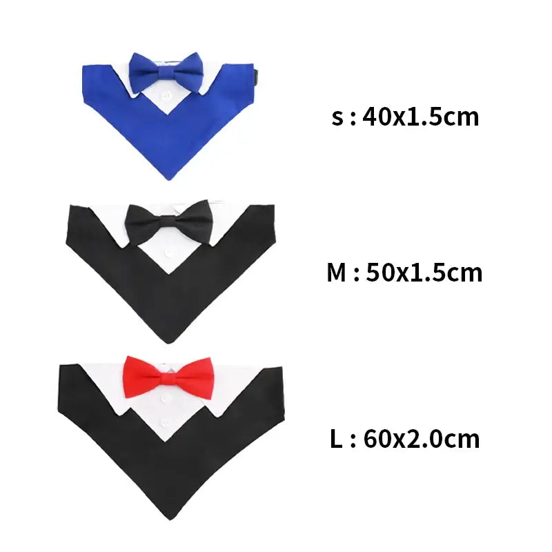 Dog bow tie costume collar
