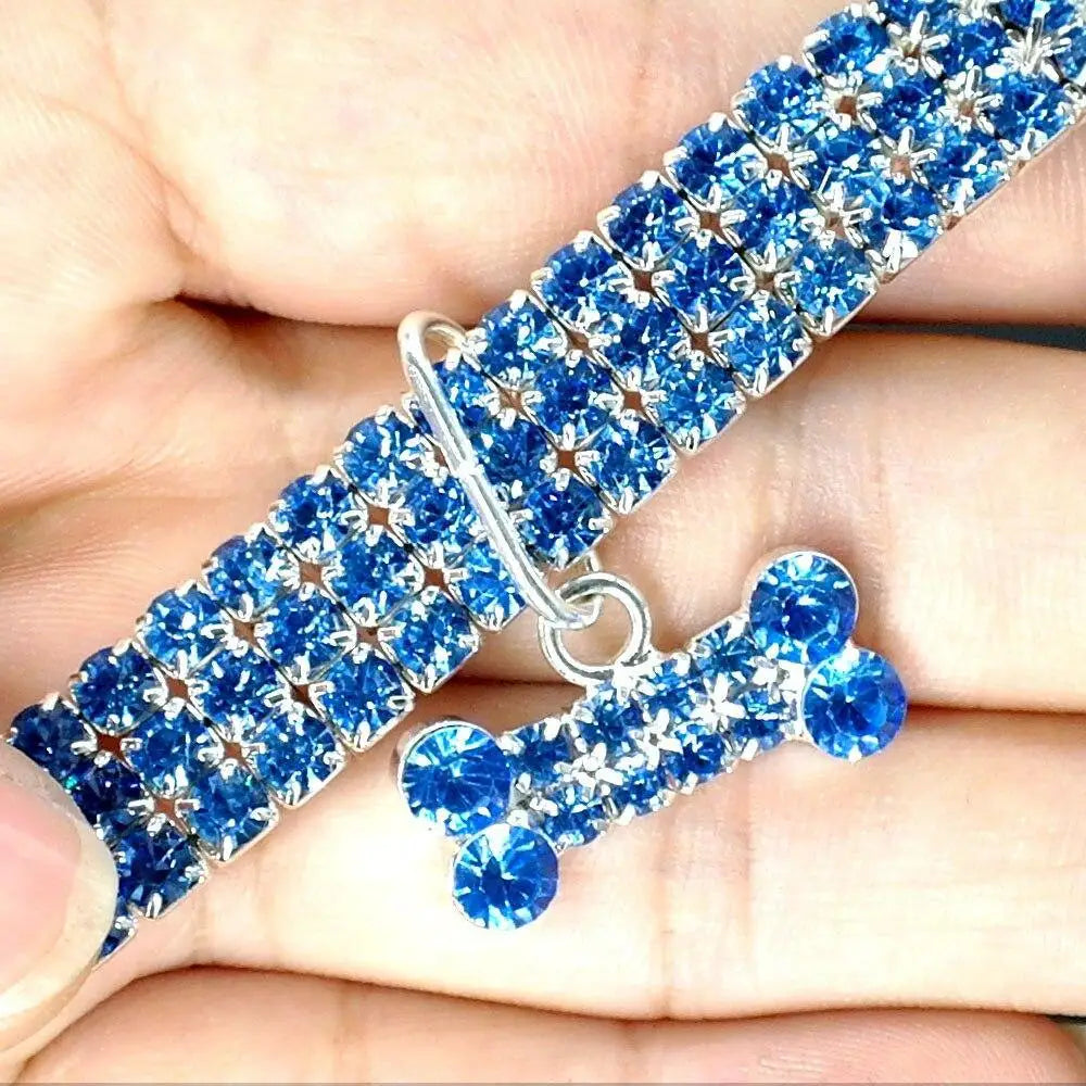 Rhinestone Diamond Dog Collar