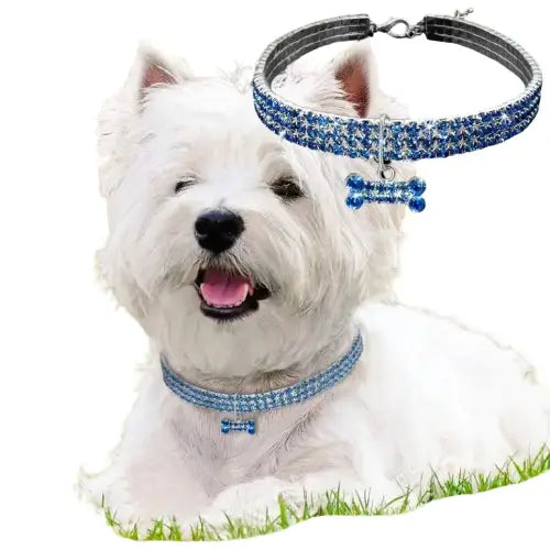 Rhinestone Diamond Dog Collar