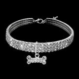 Collier diamant en strass pour chien avec design magnifique rend, fermeture facile et collier super mignon en argent scintillant
