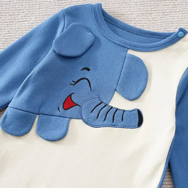 Baby Elephant Cartoon Bodysuit