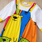Teddy Bear Dungarees for Babies