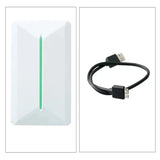 Console de jeux rétro blanche avec bande lumineuse verte verticale compatible ps3 ps2 switch wii pour pc jeux vidéo rétro