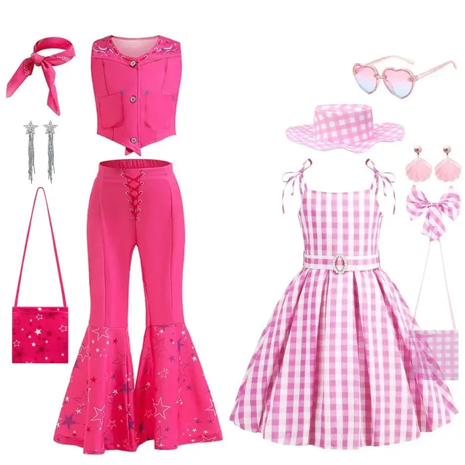 Cosplay Barbie Pink Outfit