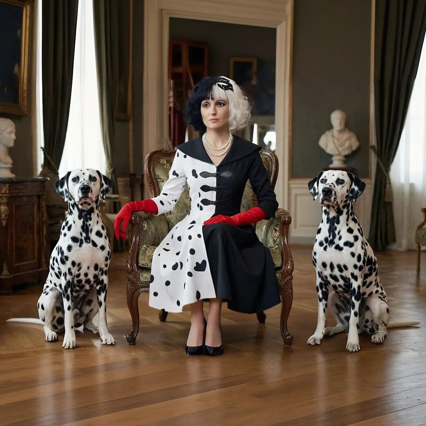 Cruella Deville Cosplay Costume