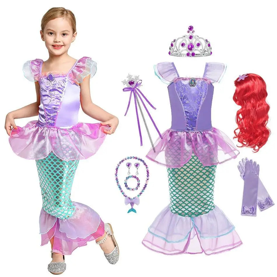 Ariel Mermaid Cosplay Costume for Girls