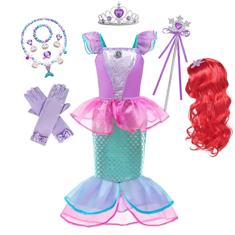 Ariel Mermaid Cosplay Costume for Girls