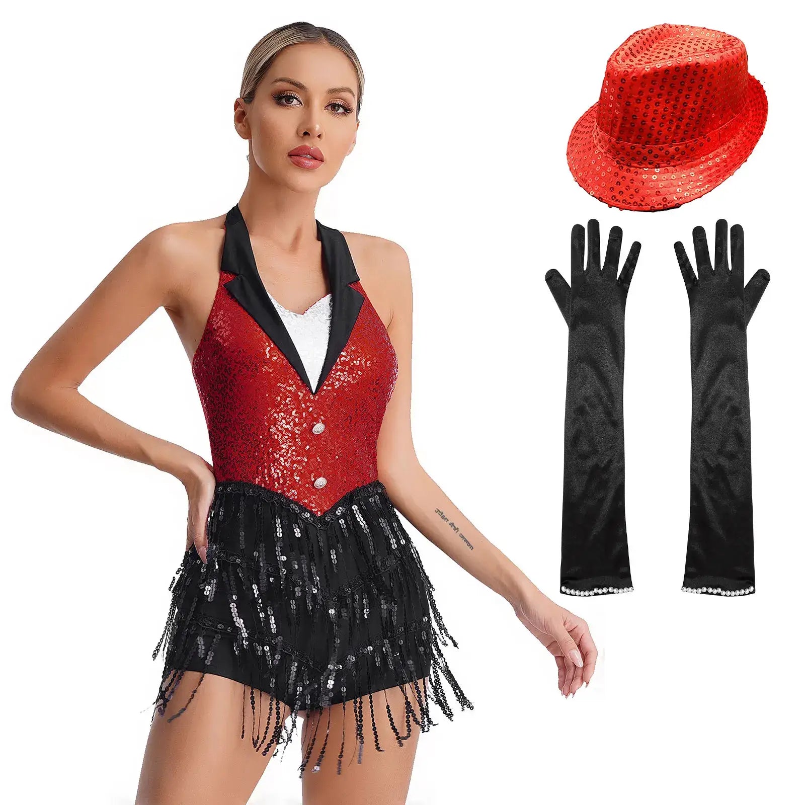 Modern jazz dance costume