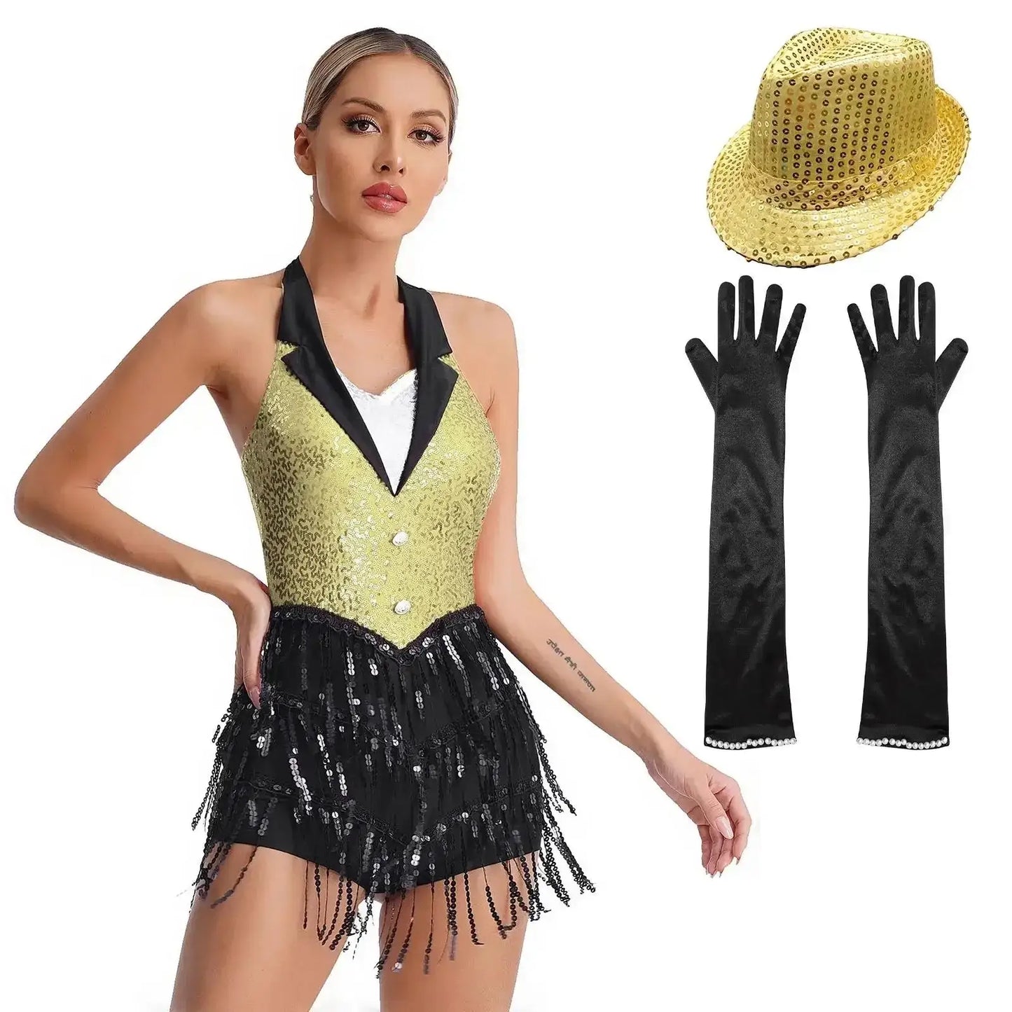 Modern jazz dance costume