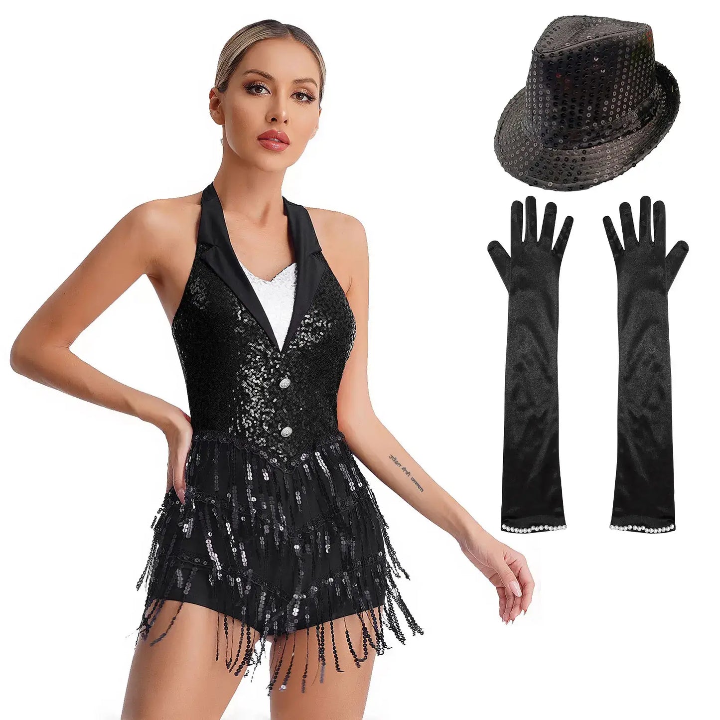 Modern jazz dance costume