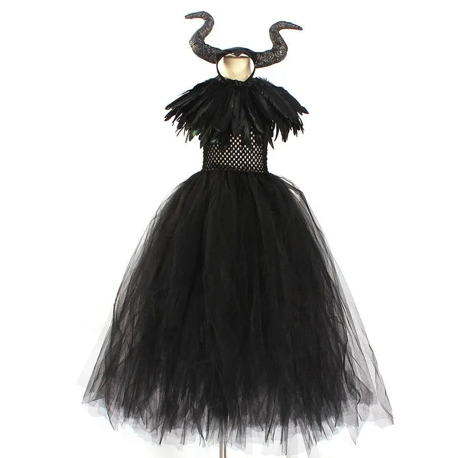 Girls' Maleficent Fancy Dress Costume