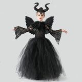 Girls' Maleficent Fancy Dress Costume