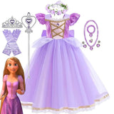Princess Rapunzel Costume Kids Ball Gown