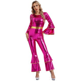 Shimmering Metallic Disco Costume for Women