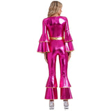 Shimmering Metallic Disco Costume for Women