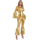 Shimmering Metallic Disco Costume for Women