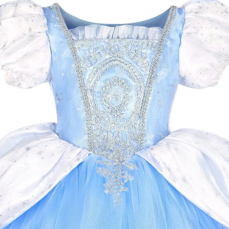 Cinderella Princess Blue Dress Costume