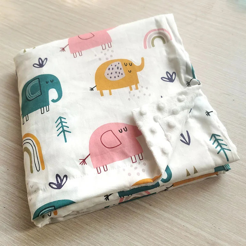 Couverture bébé à motif d'animaux