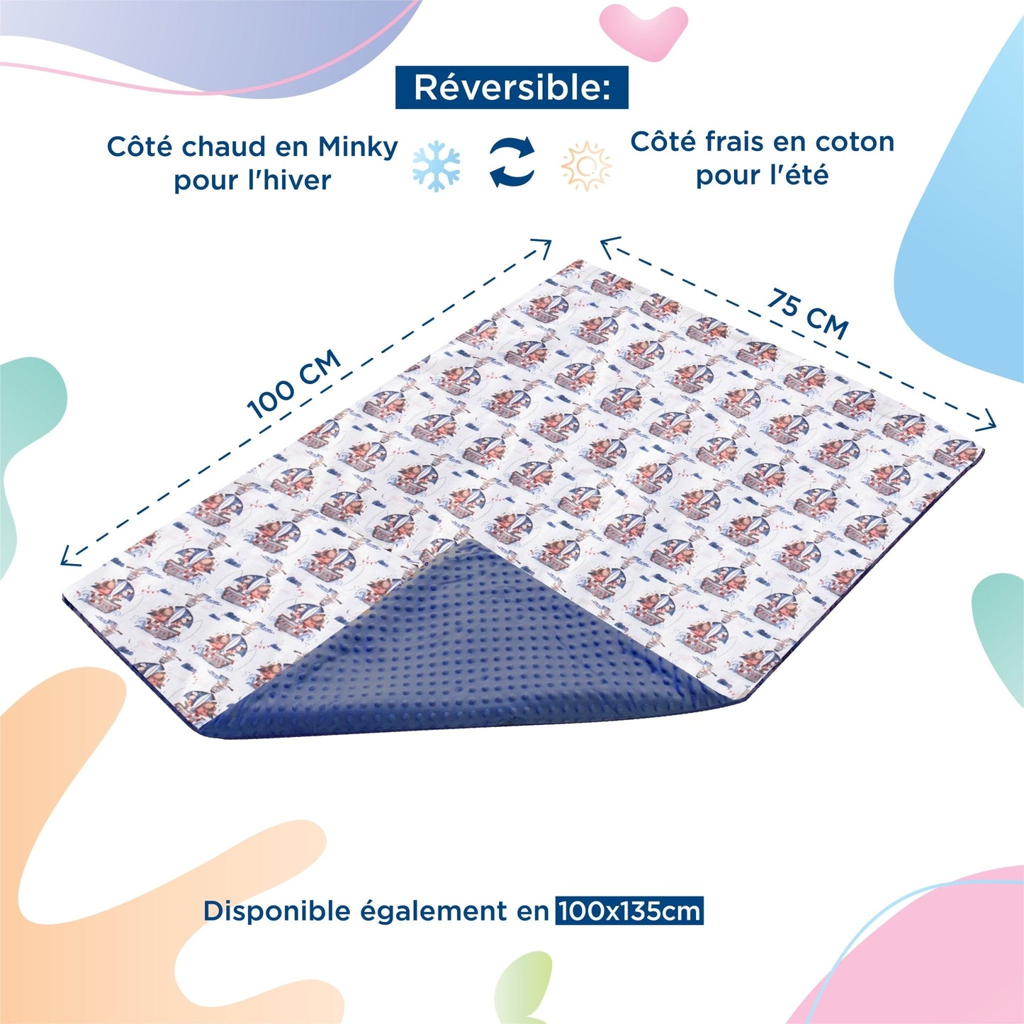 Couverture en Coton et Minky