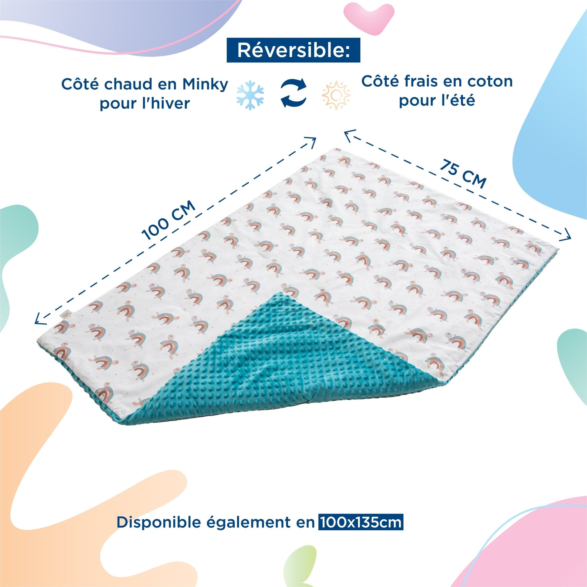 Couverture en Coton et Minky