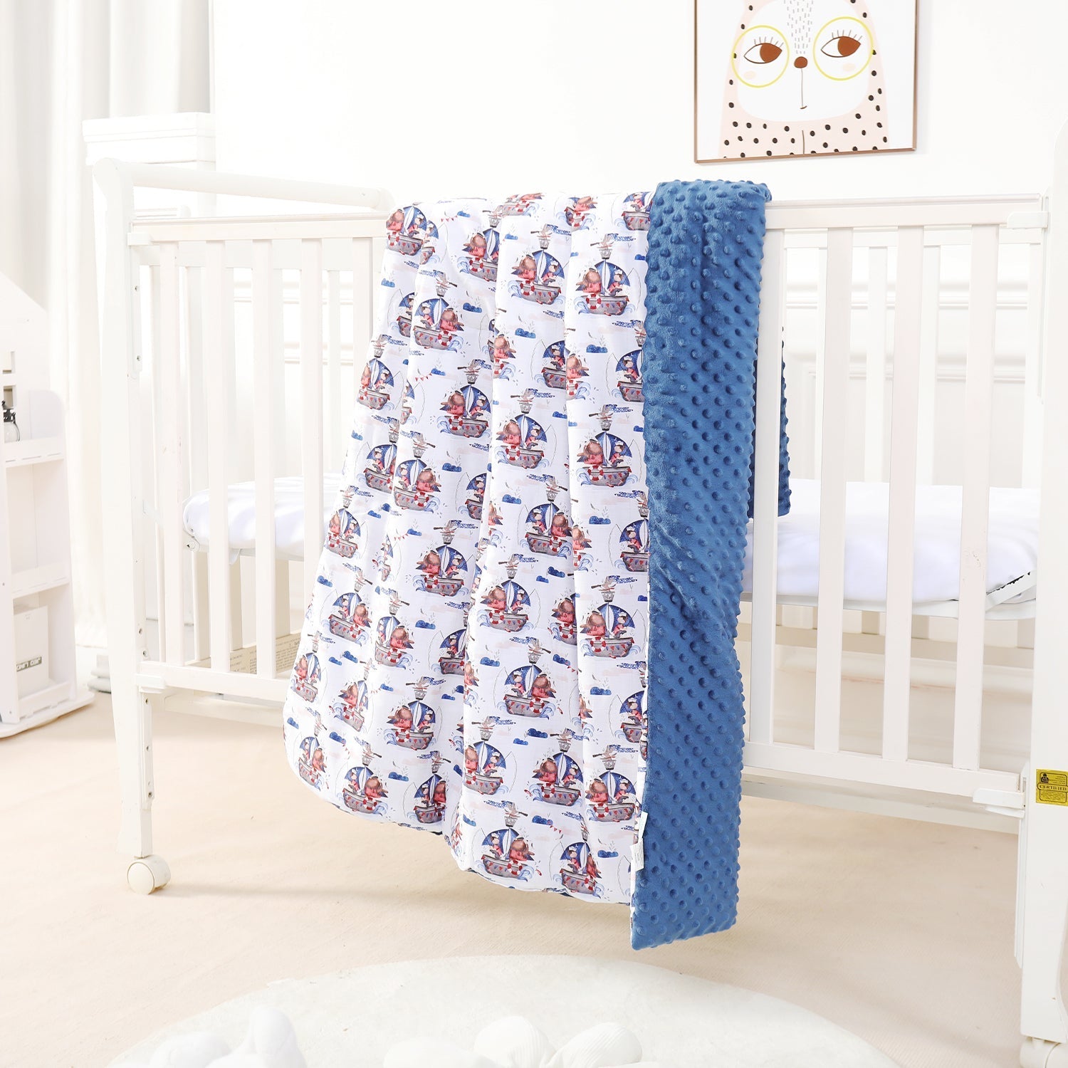 Couverture en Coton et Minky