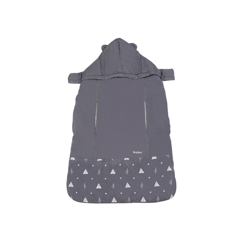 Sacco Termico Universale Invernale & Coperta per Passeggino (Pile Antivento)