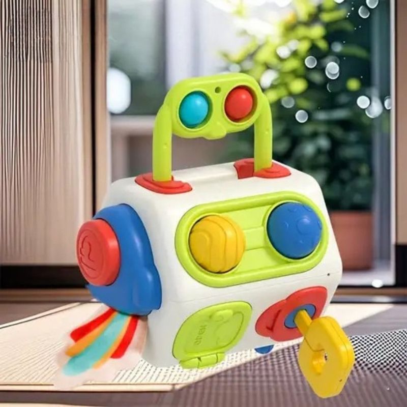Cubo attività per neonati - Busy Cube di Attività Montessori 9 in 1