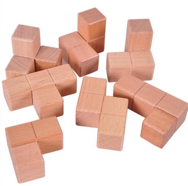 Cubo Soma Rompicapo in Legno
