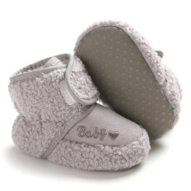 Fleece-Lined Ankle Boots for Baby Girls and Boys